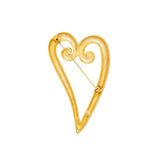 1980s Vintage Heart Brooch