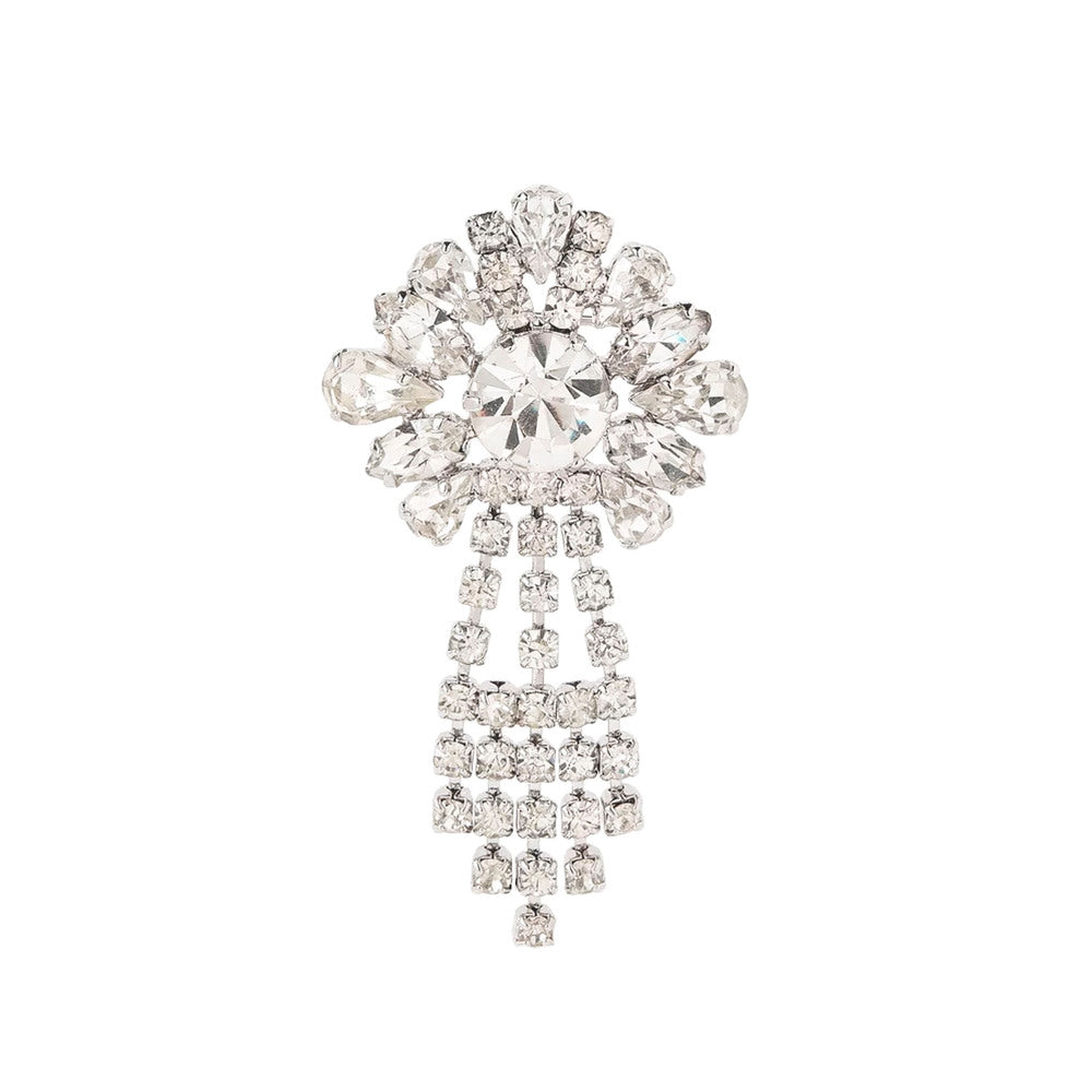 1970s Vintage Drop Crystal Brooch