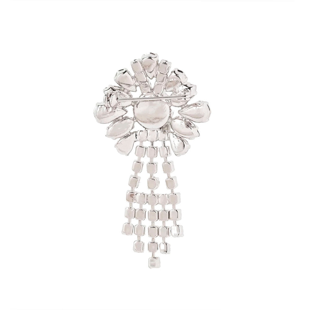 1970s Vintage Drop Crystal Brooch
