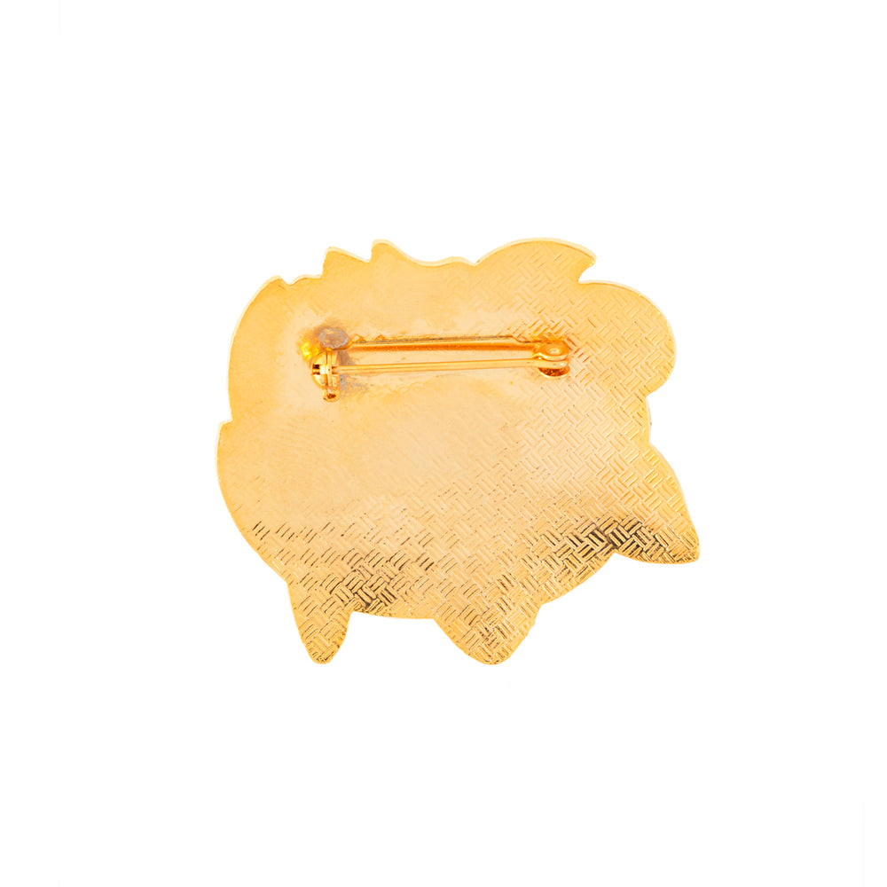 1980s Vintage Water Lily Brooch
