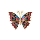 1980s Vintage Cloisonné Butterfly Brooch
