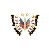1980s Vintage Cloisonné Butterfly Brooch