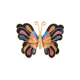 1980s Vintage Cloisonné Butterfly Brooch