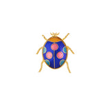 1980s Vintage Cloisonné Ladybird Brooch