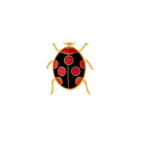 1980s Vintage Cloisonné Ladybird Brooch