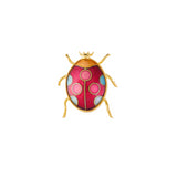 1980s Vintage Cloisonné Ladybird Brooch