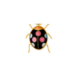 1980s Vintage Cloisonné Ladybird Brooch