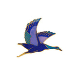 1980s Vintage Cloisonné Flying Goose Brooch