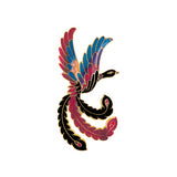 1980s Vintage Cloisonné Paradise Bird Brooch
