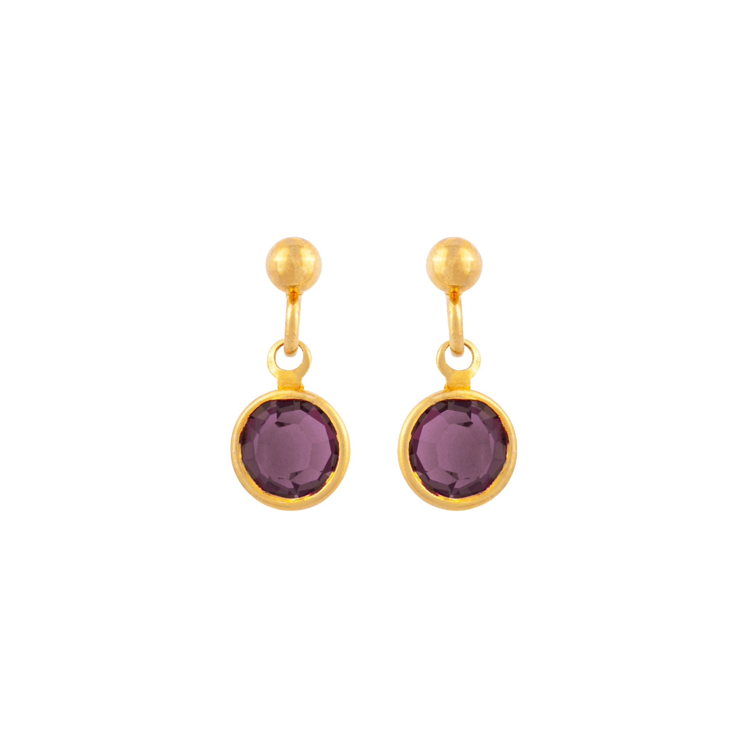1980s Vintage Amethyst Earrings