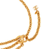 1980s Vintage Chanel Chain Logo Belt