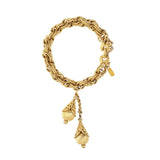 1970s Vintage Monet Filigree Charm Bracelet