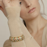 1980s Vintage D'Orlan Jewel Toned Swarovski Crystal Bracelet