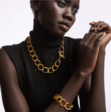 1980s Vintage Monet Chain Link Bracelet