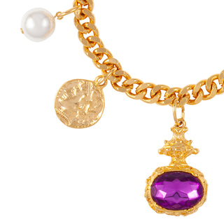 1980s Vintage Charm Bracelet
