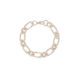 2000s Vintage Silver Plated Figaro Bracelet