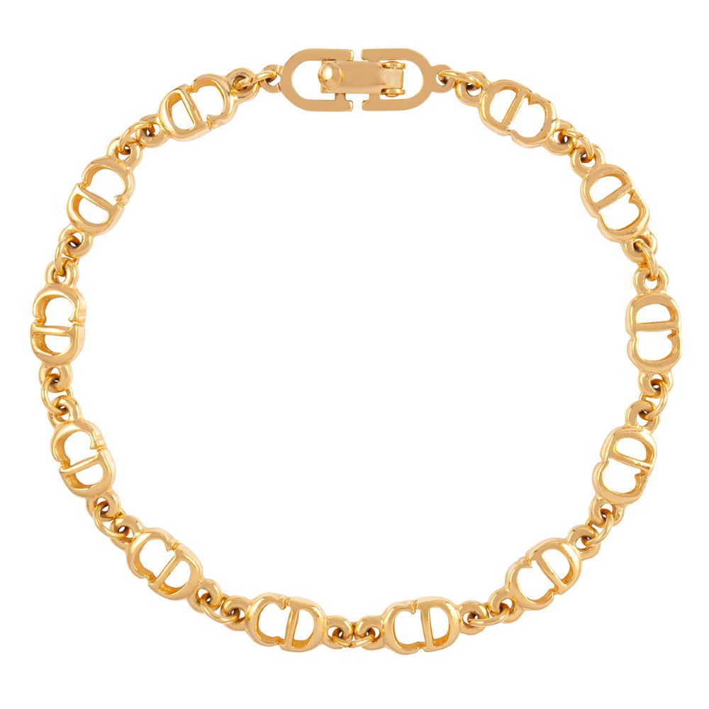 1980s Vintage Christian Dior CD Bracelet