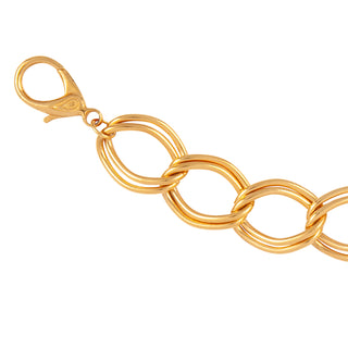 1990s Vintage Double Link Chain Bracelet