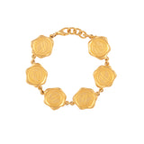 1980s Vintage Karl Lagerfeld Medallion Bracelet