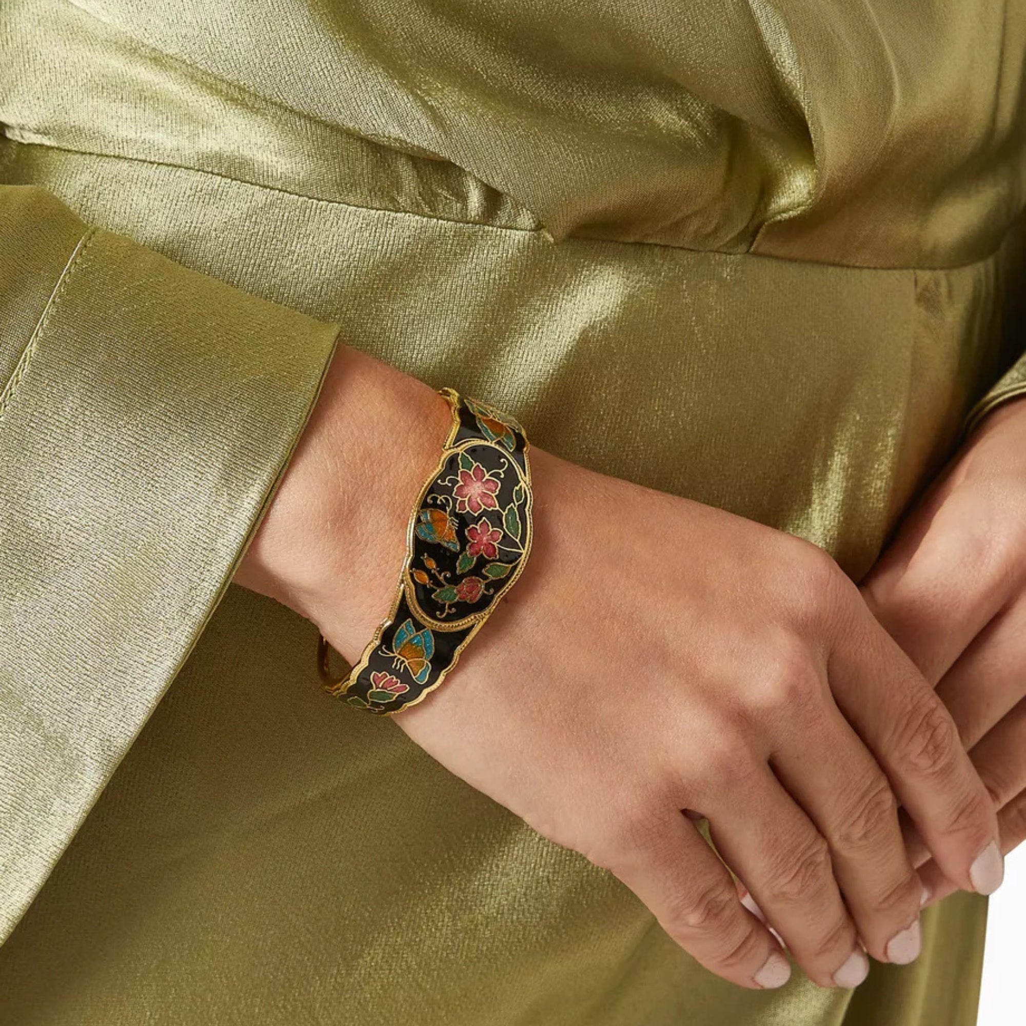 1980s Vintage Cloisonné Bracelet