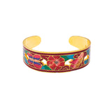 1980s Vintage Cloisonné Cuff Bracelet