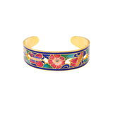 1980s Vintage Cloisonné Cuff Bracelet