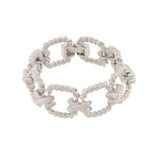 1980s Vintage Nina Ricci Square Link Bracelet