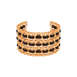 1980s Vintage Chanel Iconic Leather Cuff