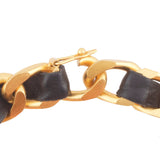 1995 Vintage Chanel Iconic Leather Bracelet