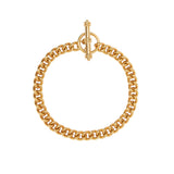1990s Vintage Curb Chain Bracelet with T Bar