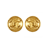 1994 Vintage Chanel Outlined Statement Clip-On Earrings