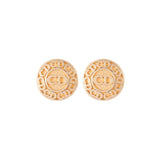 1990s Vintage Christian Dior Monogram Clip-On Earrings
