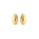 1980s Monet Gold Demi-Hoop Earrings