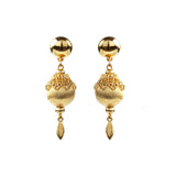 1970s Vintage Monet Filigree Ball Clip-On Earrings
