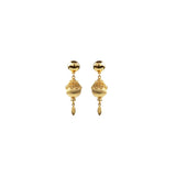 1970s Vintage Monet Filigree Ball Clip-On Earrings
