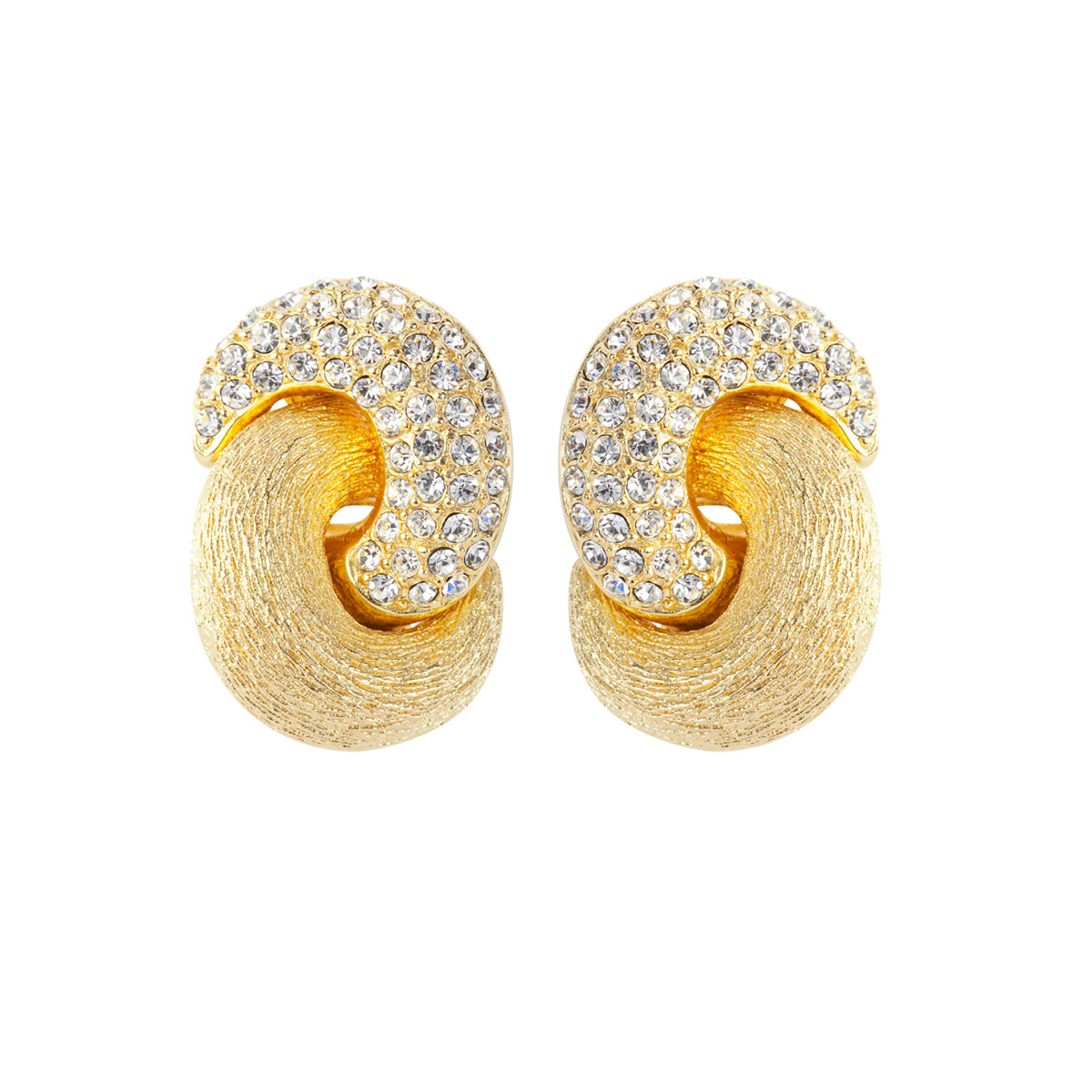 1980s Vintage Christian Dior Love Knot Clip-On Earrings
