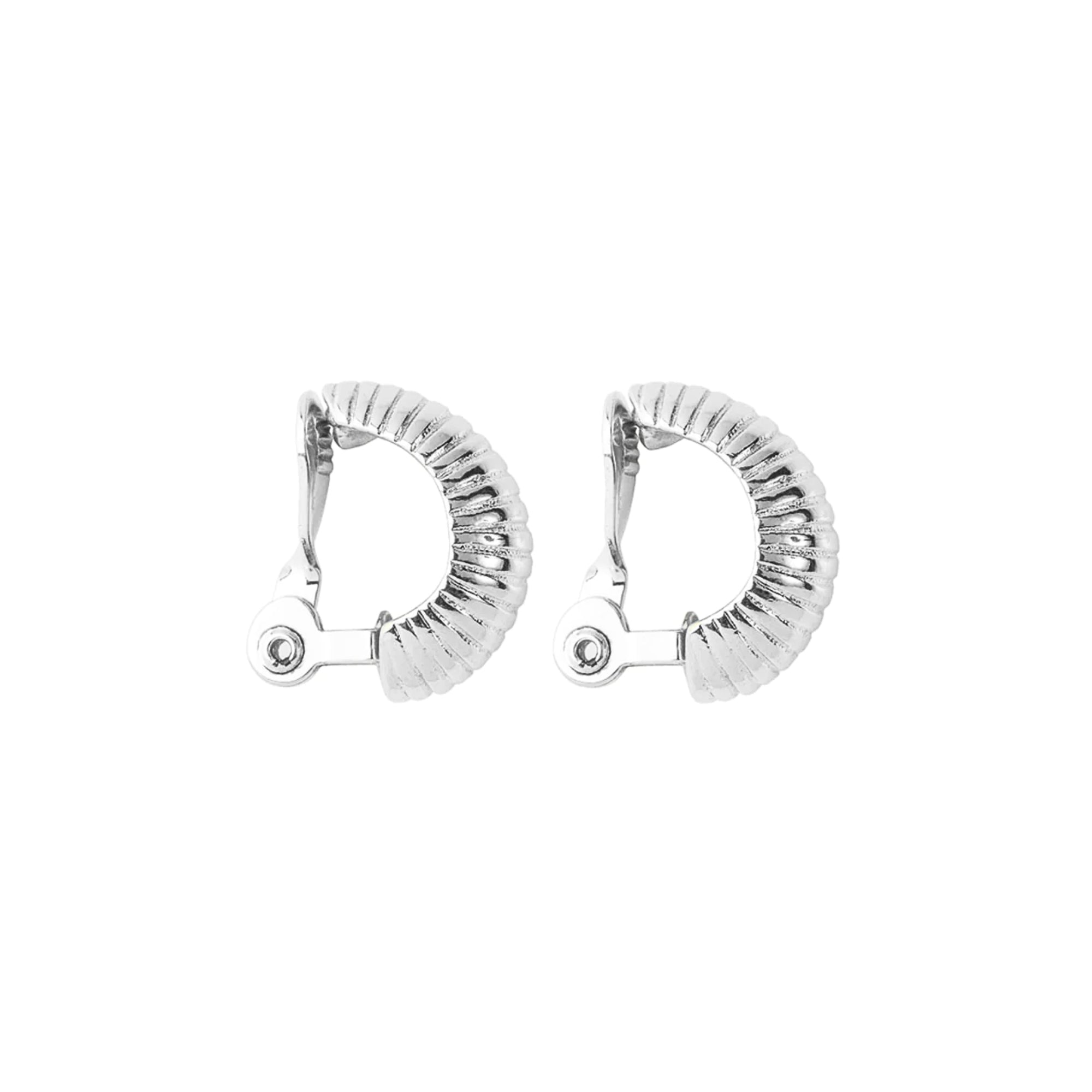 1980s Vintage Monet Demi-Hoop Clip-On Earrings