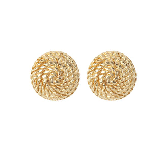 1970s Vintage Givenchy Rope Twirl Clip-On Earrings