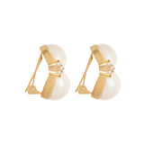 1980s Vintage Christian Dior Luminous Faux Pearl Earrings