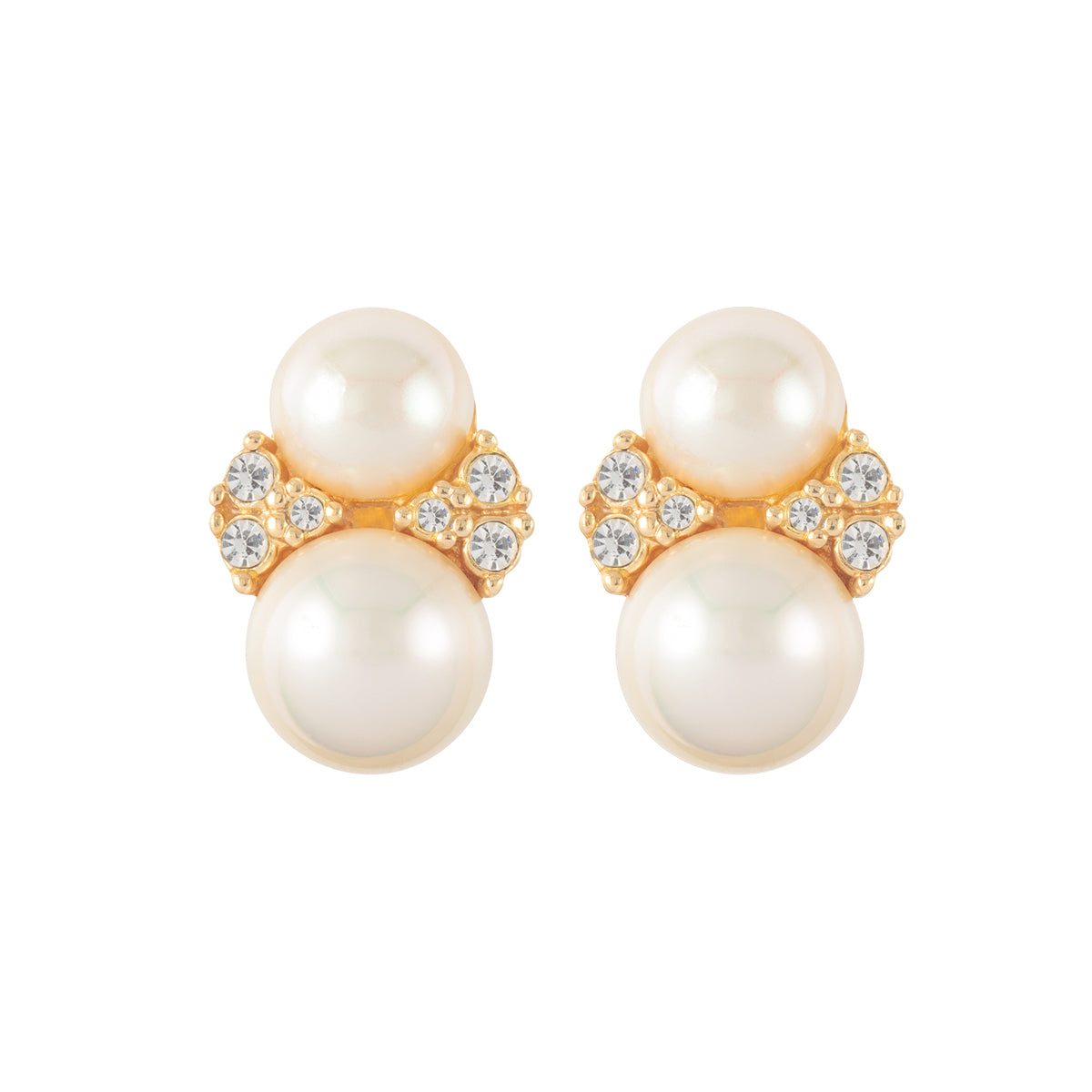 1980s Vintage Christian Dior Luminous Faux Pearl Earrings