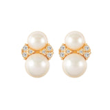 1980s Vintage Christian Dior Luminous Faux Pearl Earrings