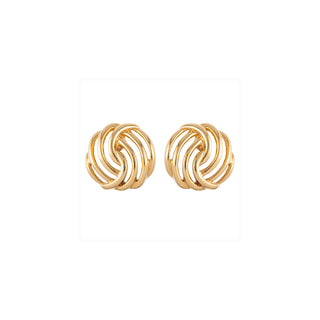 1980s Vintage Monet Gold Clip-On Earrings