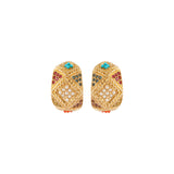 1980s Vintage D'Orlan Hoop Clip-On Earrings