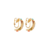 1980s Vintage D'Orlan Hoop Clip-On Earrings