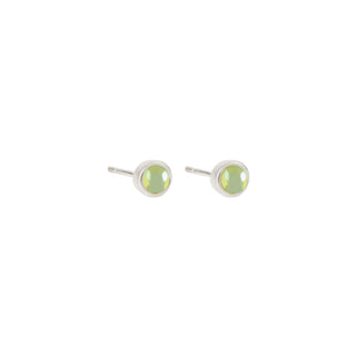 Sterling Silver Peridot Stud Earrings