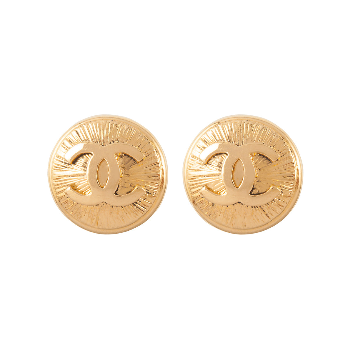 1980s Vintage Chanel Logo Earrings