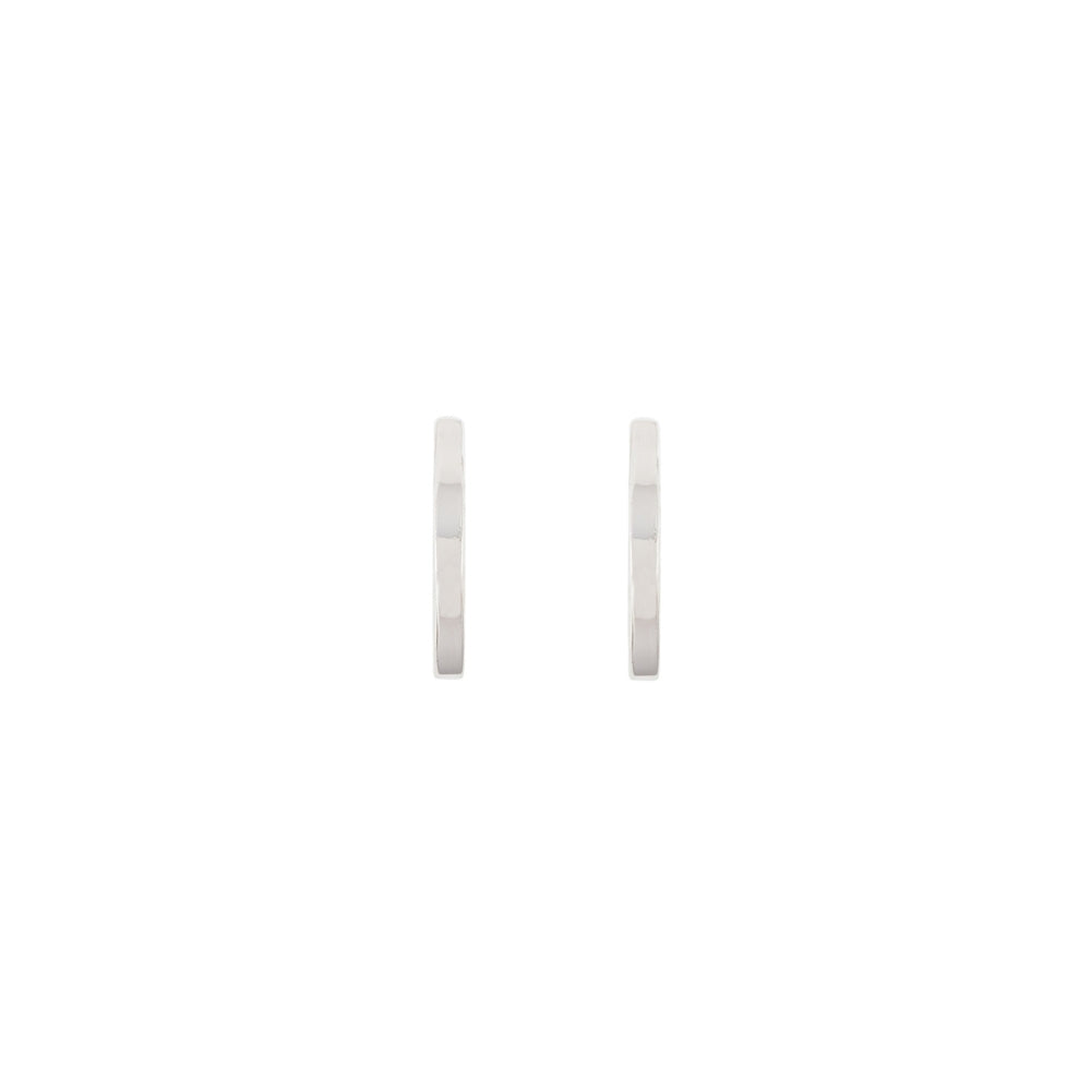 1980s Vintage Nina Ricci Silver Hoop Earrings