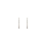 1980s Vintage Nina Ricci Silver Hoop Earrings