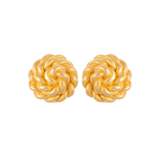 1980s Vintage Givenchy Rope Knot Earrings