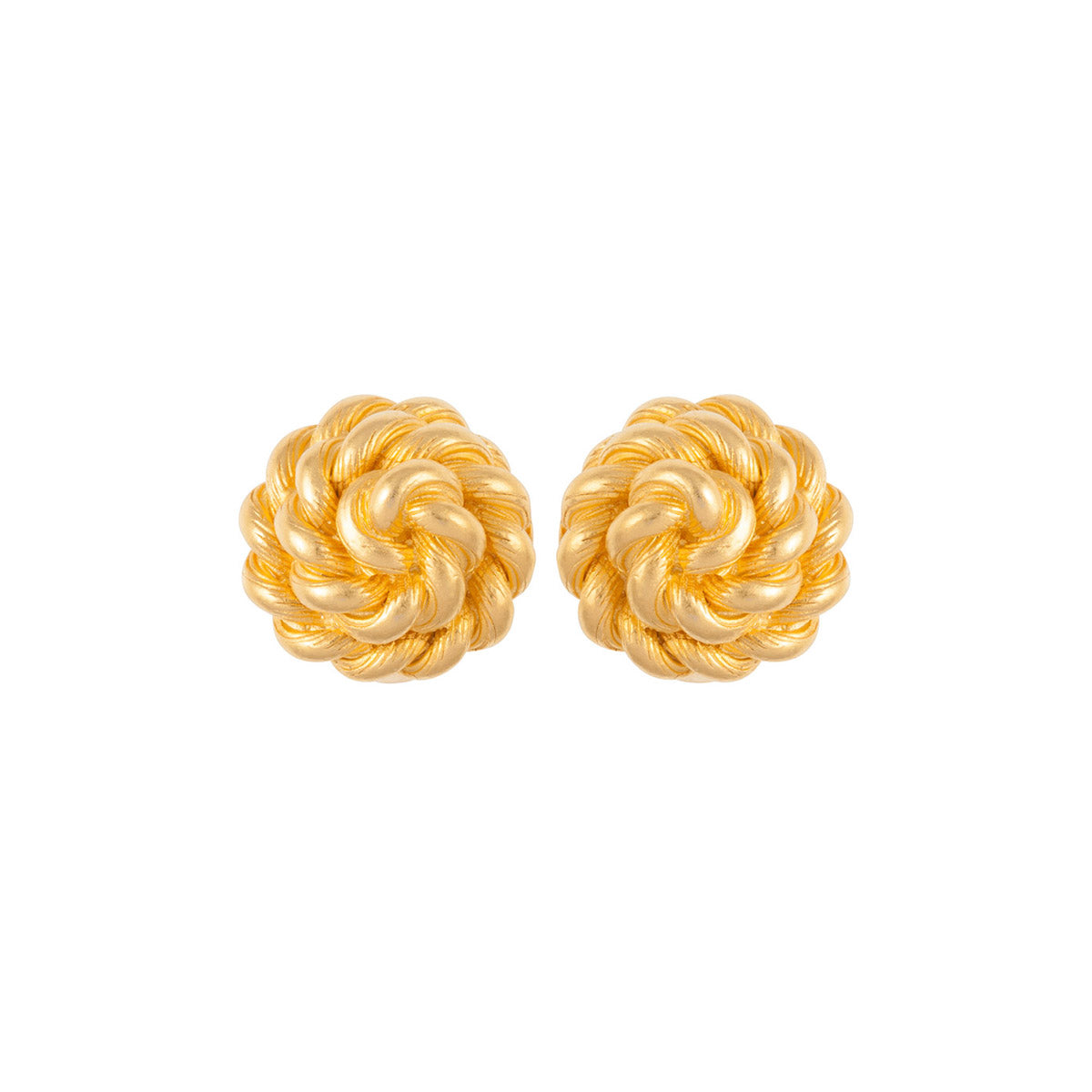 1980s Vintage Givenchy Rope Knot Earrings